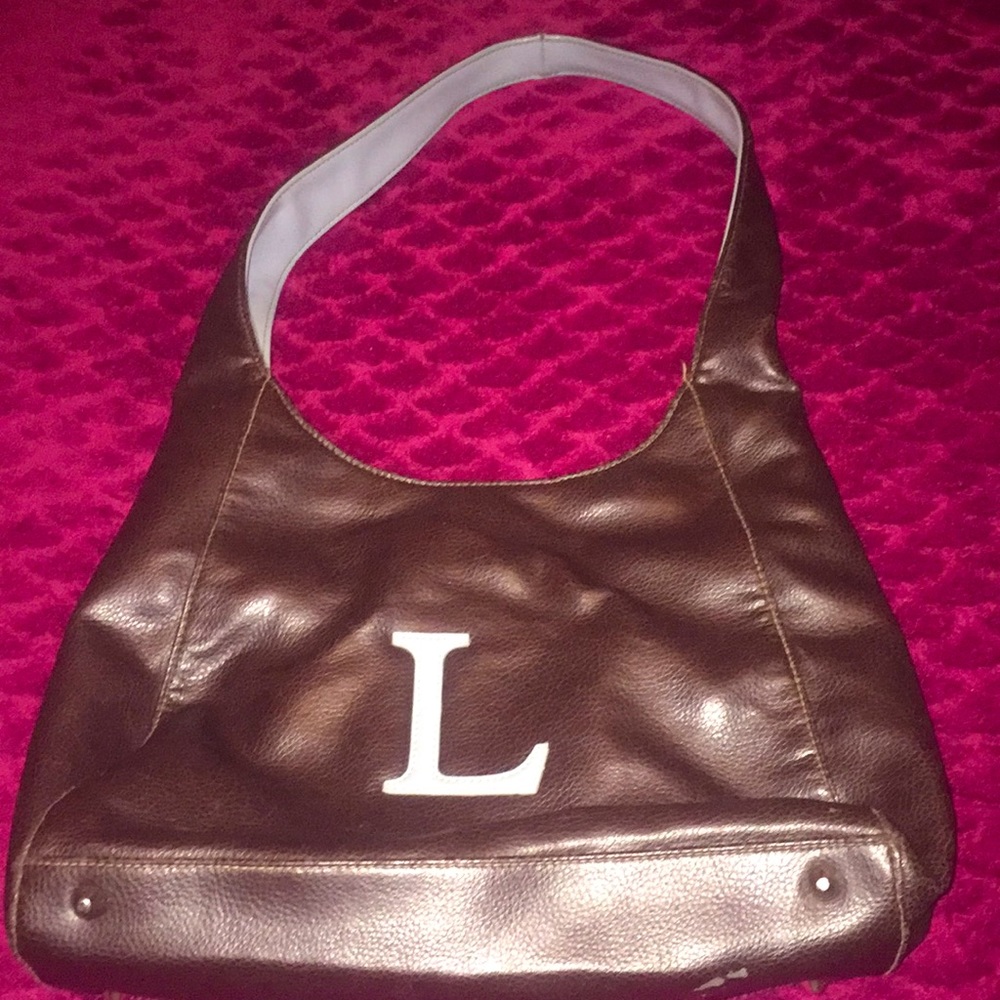 Monogrammed Hobo Bag w/Matching Makeup Case